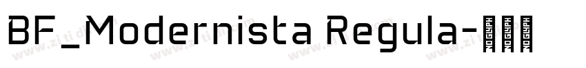 BF_Modernista Regula字体转换